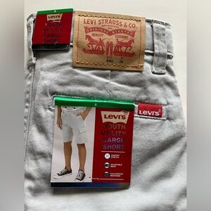 Levi's Light Gray Youth Cargo Shorts